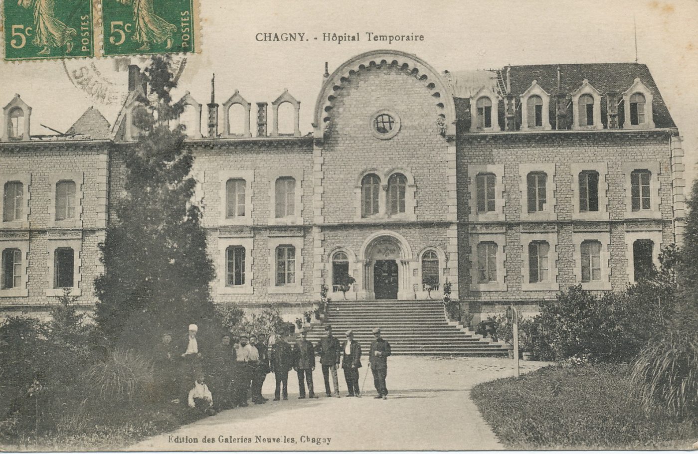 Chagny. Hôpital temporaire.