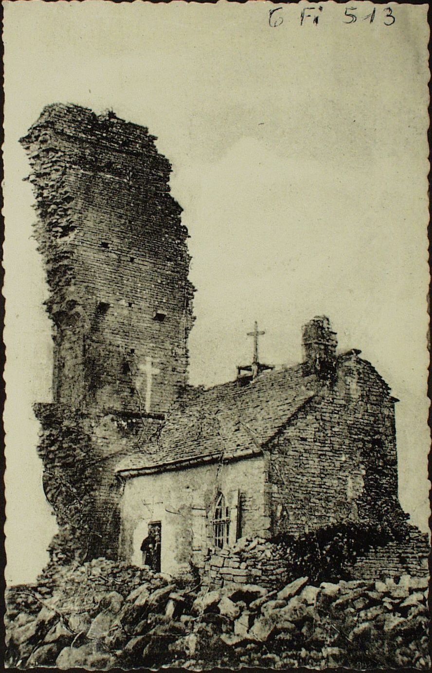 Bourgneuf-Val-d'Or. L'hermitage des ruines du château de Montaigu en 1830.
