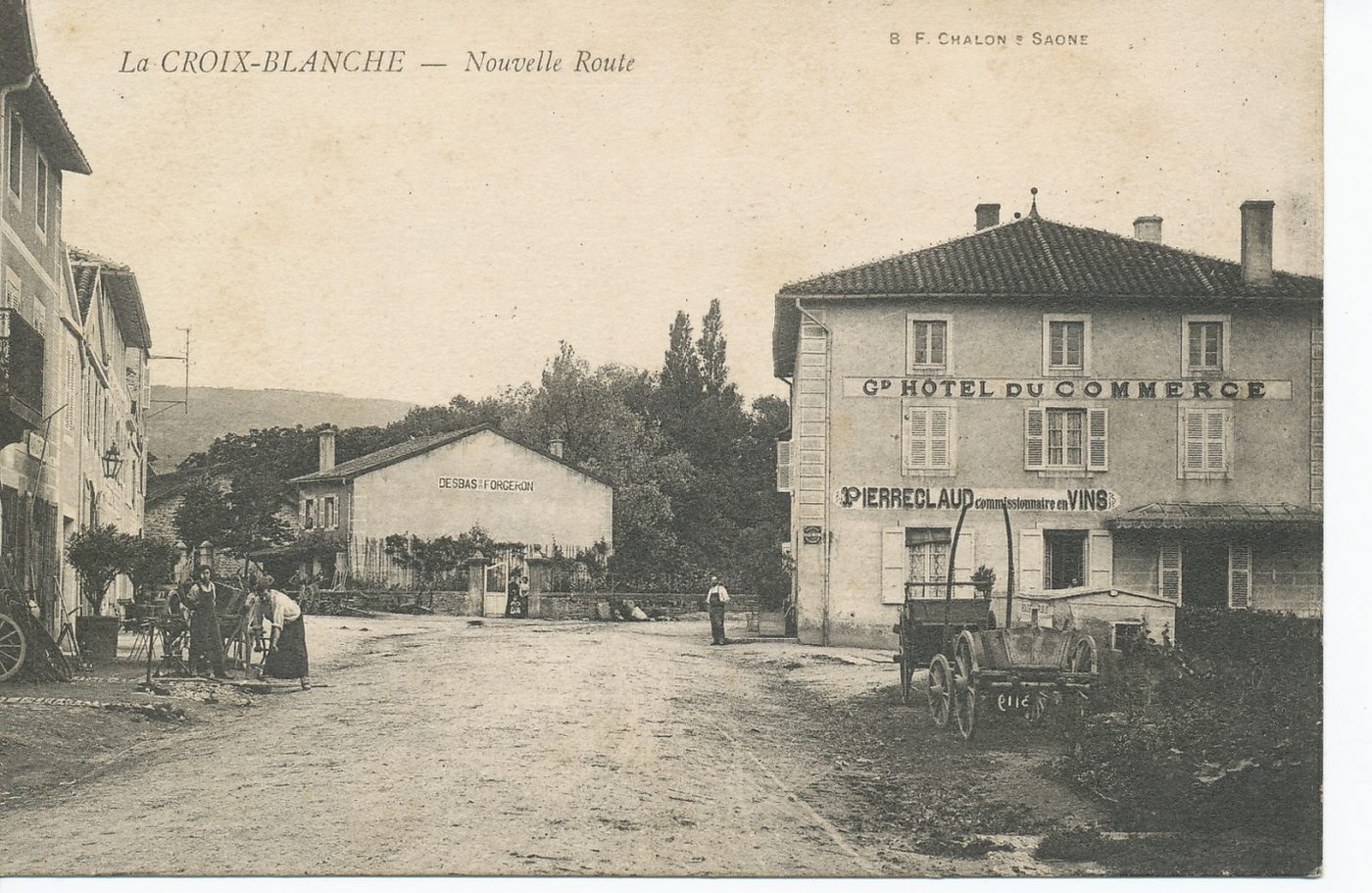 La Croix-Blanche. Nouvelle route.