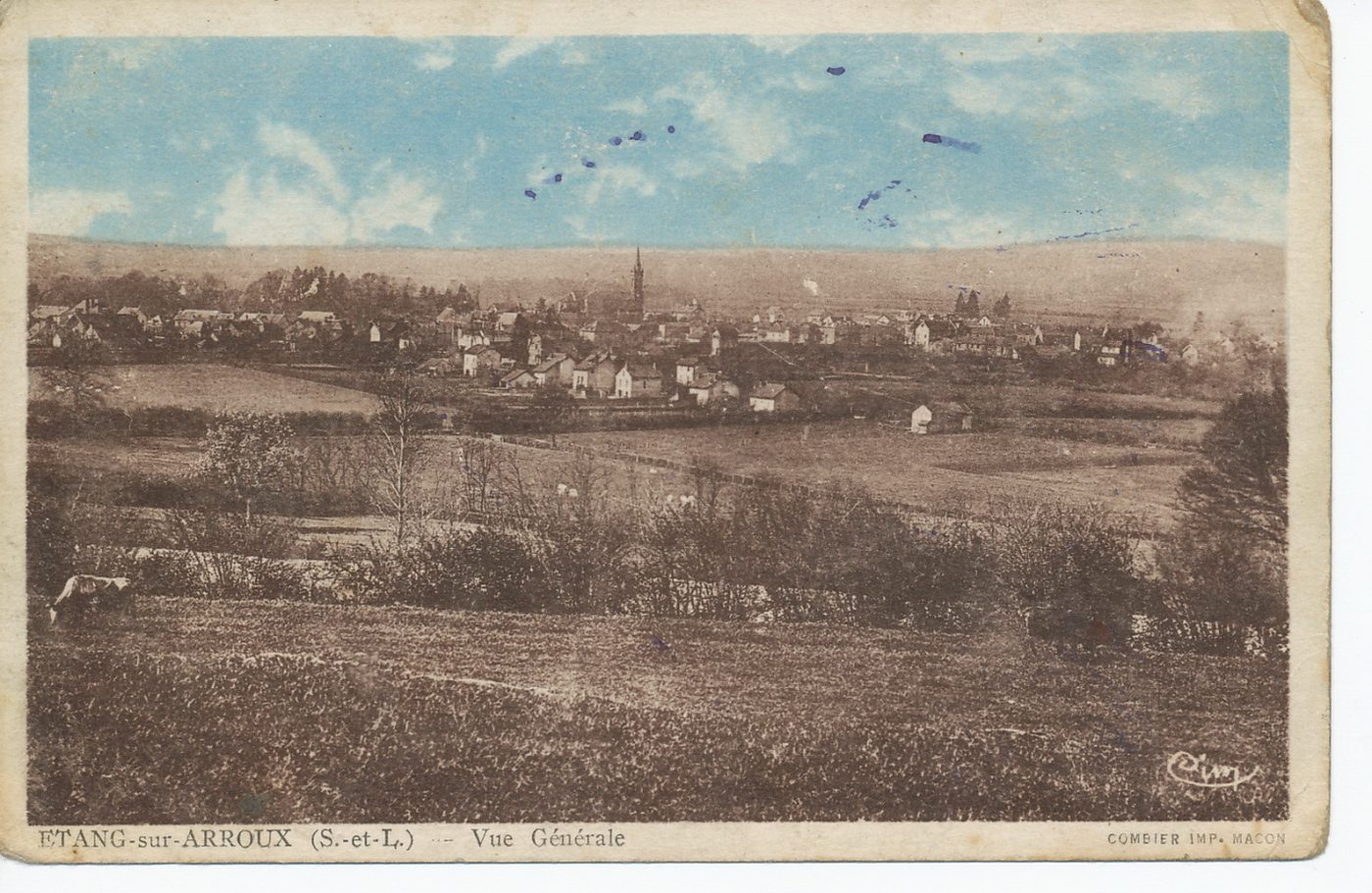Etang-sur-Arroux. Vue générale.