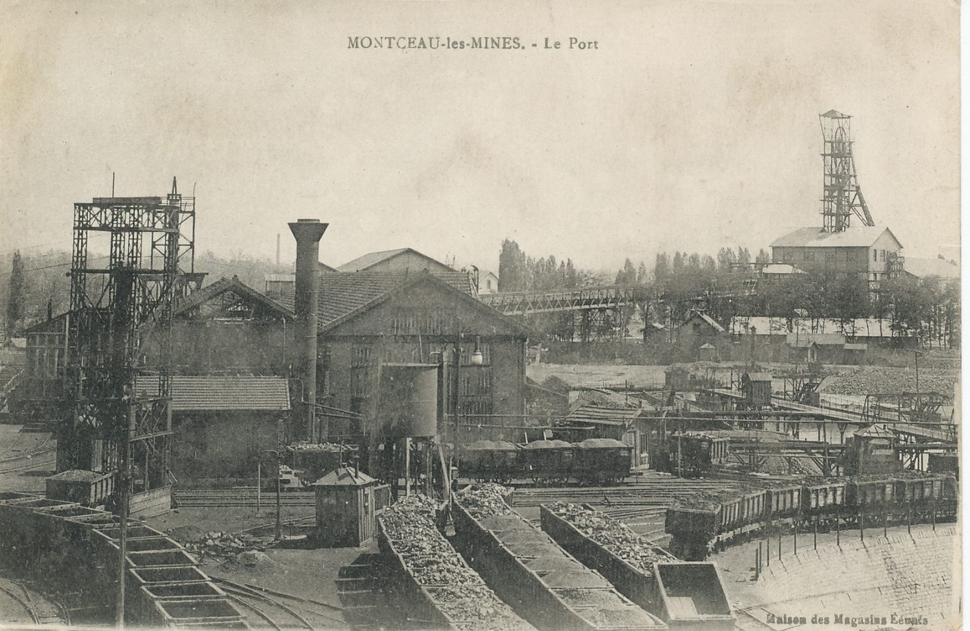 Montceau-les-Mines. Le port.