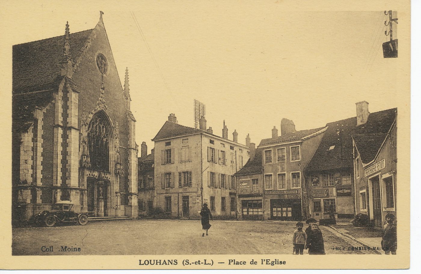 Louhans. Place de l'église.