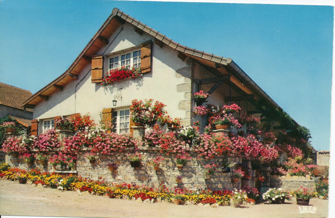 Environs de Salornay-sur-Guye. "Maison fleurie" 1er prix national "le Martrat Sivignon".