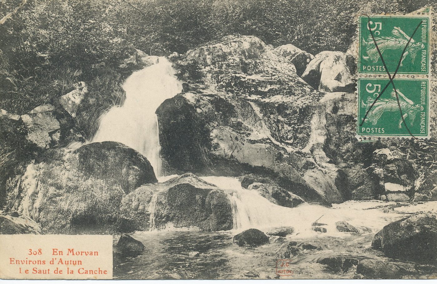 En Morvan. Environs d'Autun. Le saut de la Canche.