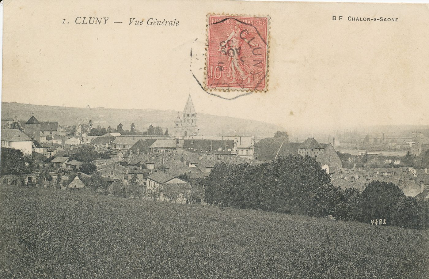 Cluny. Vue générale.