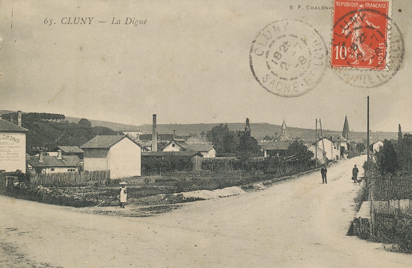 Cluny. La digue.