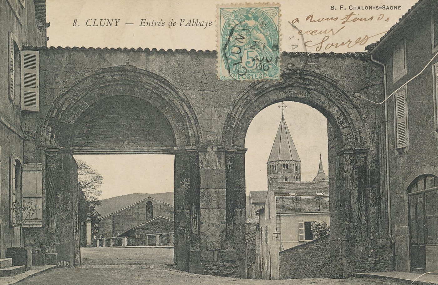 Cluny. Entrée de l'Abbaye.