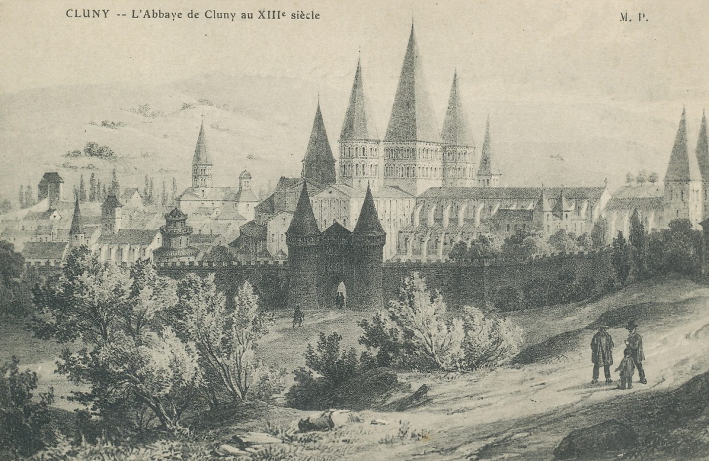 Cluny. L'abbaye de Cluny au XIIIe s.