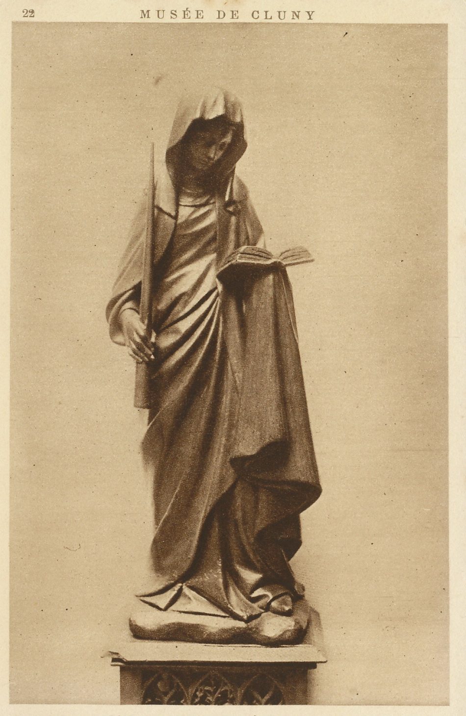 Musée de Cluny. Bois. Sainte-Geneviève (XVe s.).