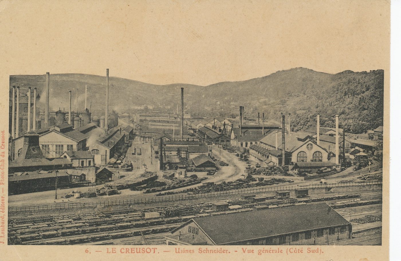 Le Creusot. Usines Schneider. Vue générale (côté Sud).