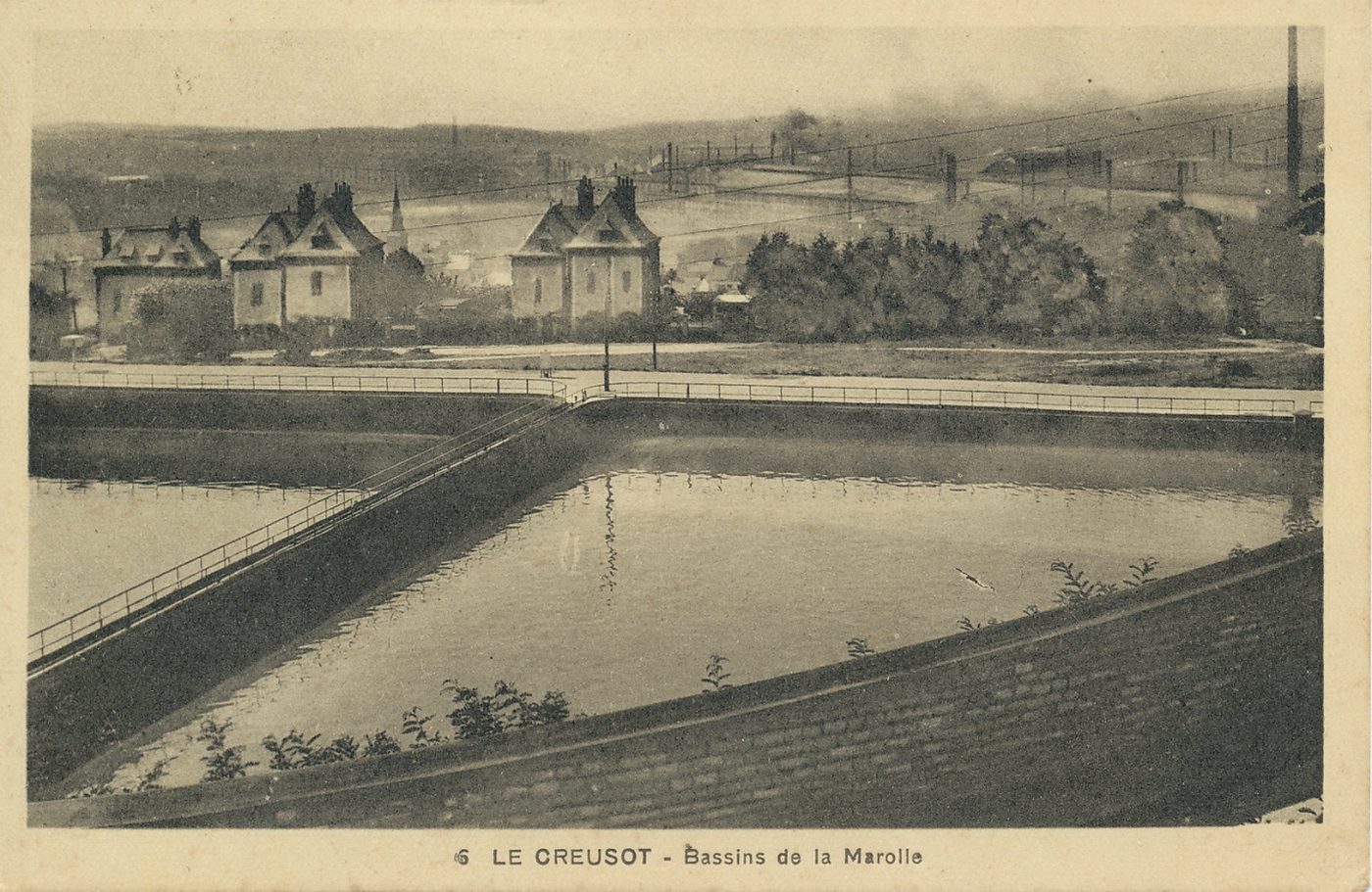Le Creusot. Bassins de la Marolle.