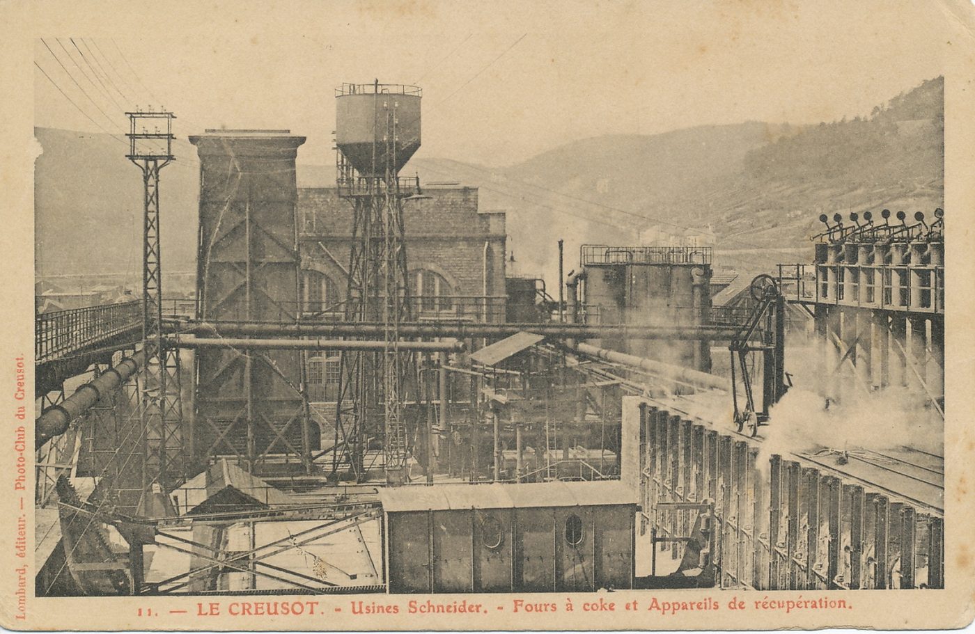 Le Creusot. Usines Schneider. Fours à coke et appareils de récupération.