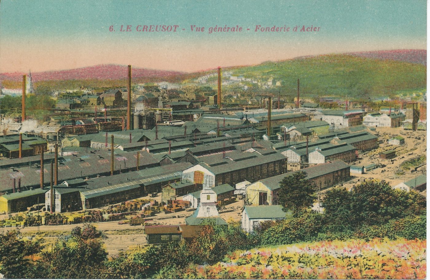 Le Creusot. Vue générale. Fonderie d'acier.