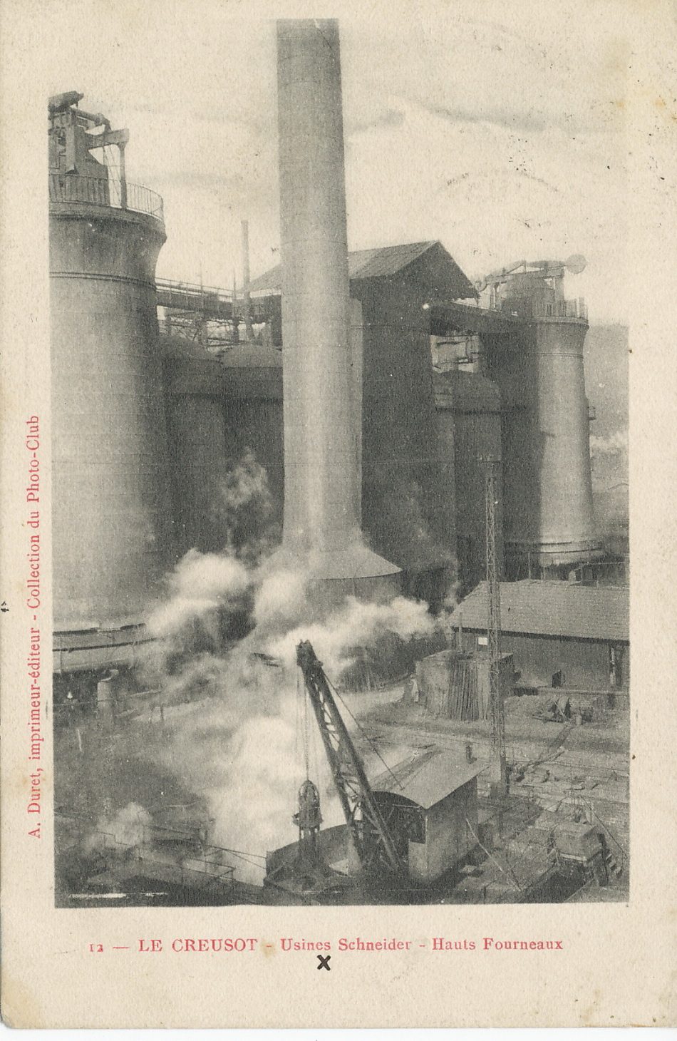 Le Creusot. Usines Schneider. Hauts fourneaux.