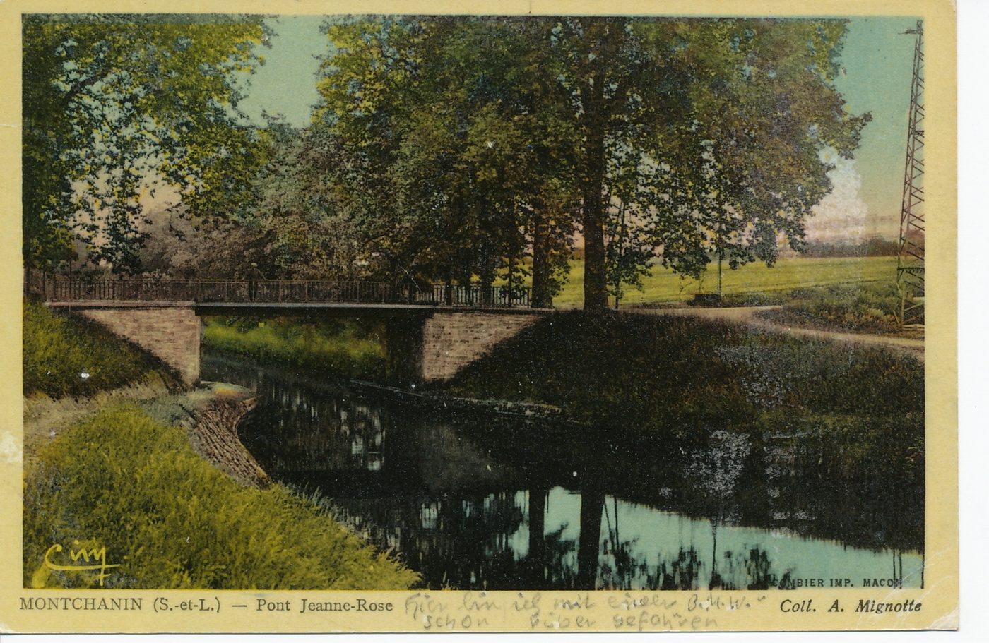Montchanin. Pont Jeanne Rose.