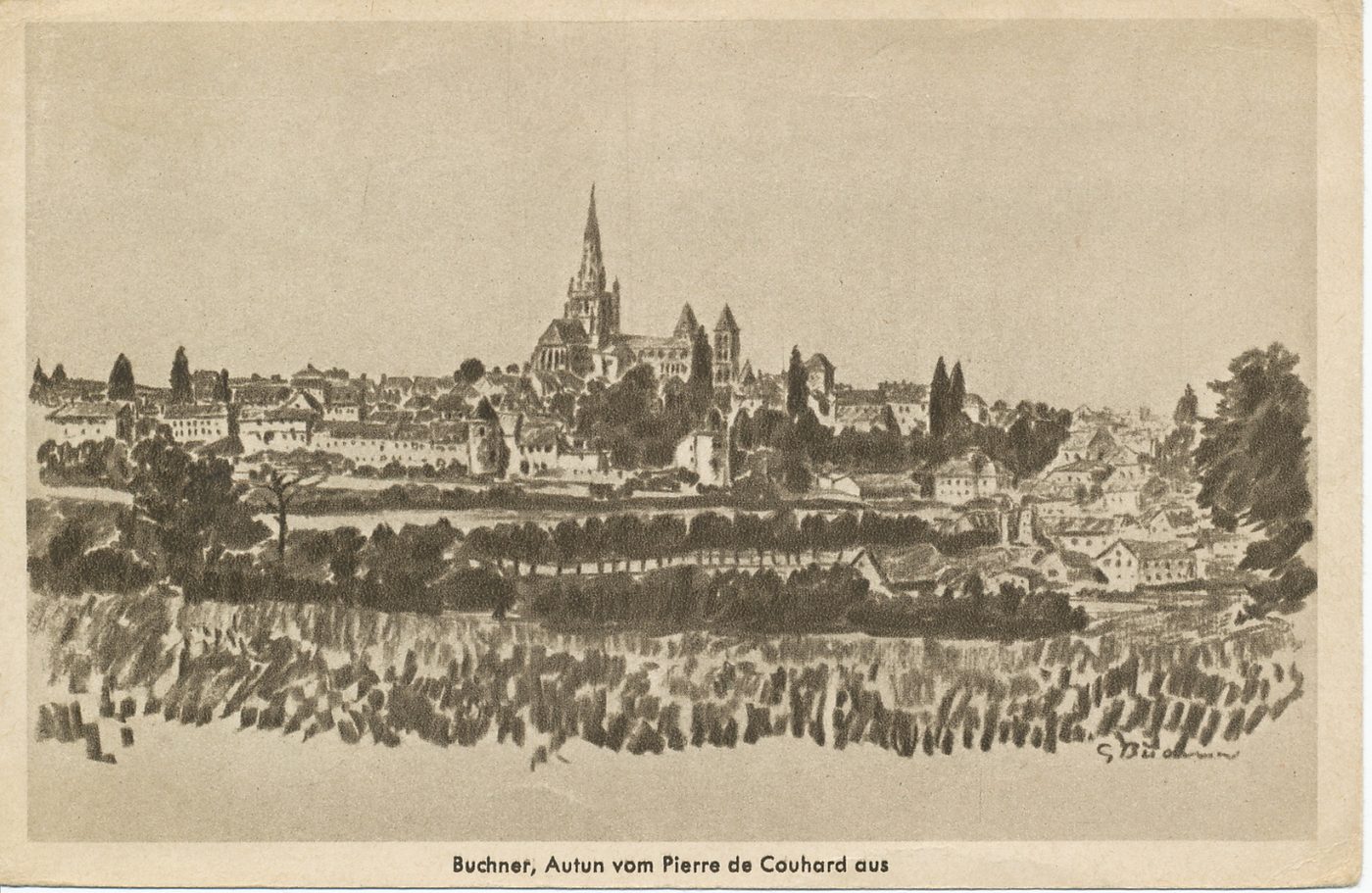 Buchner, Autun vom Pierre de Couhard aus