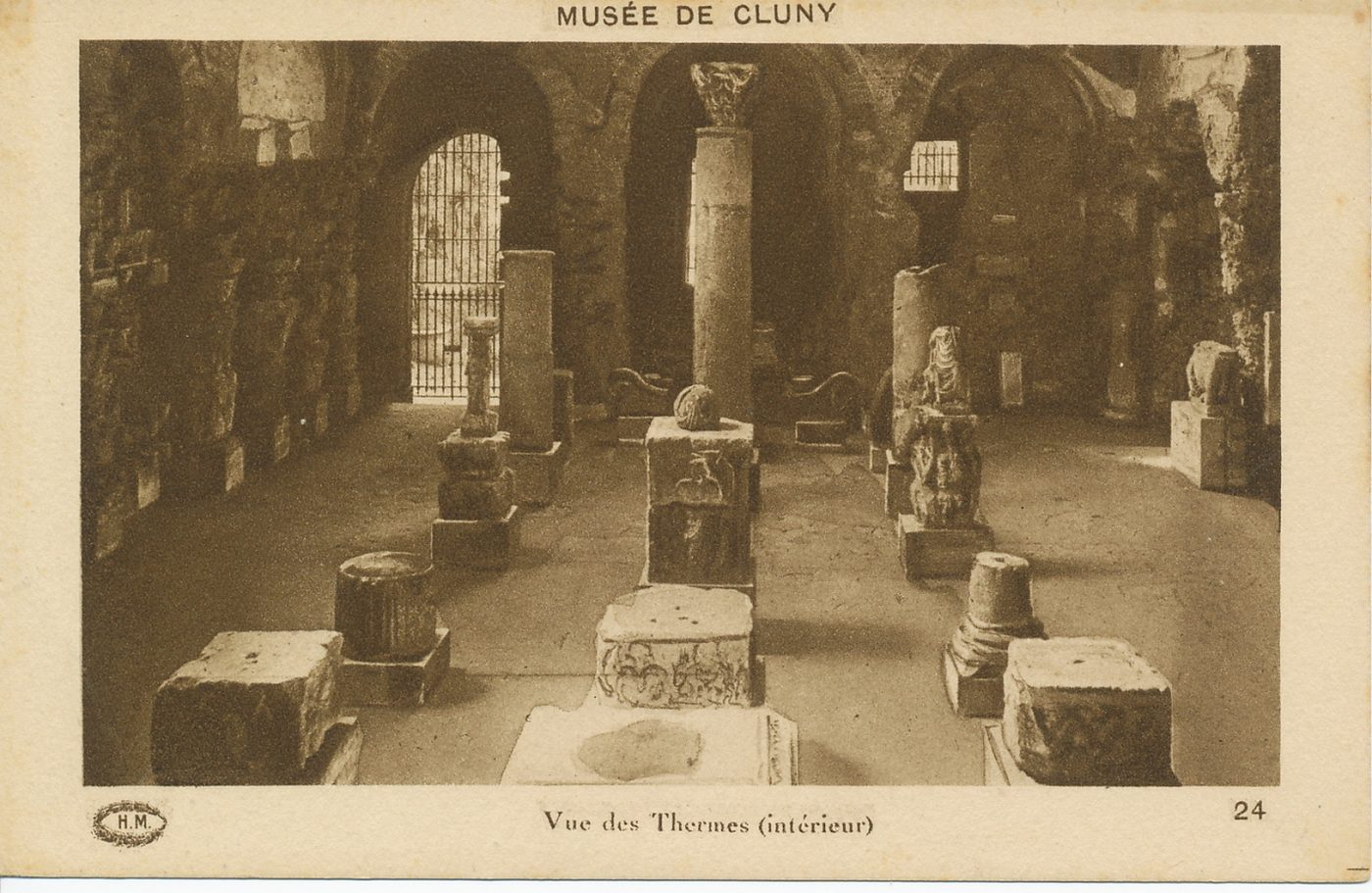 Musée de Cluny. Vue des thermes (intérieur).