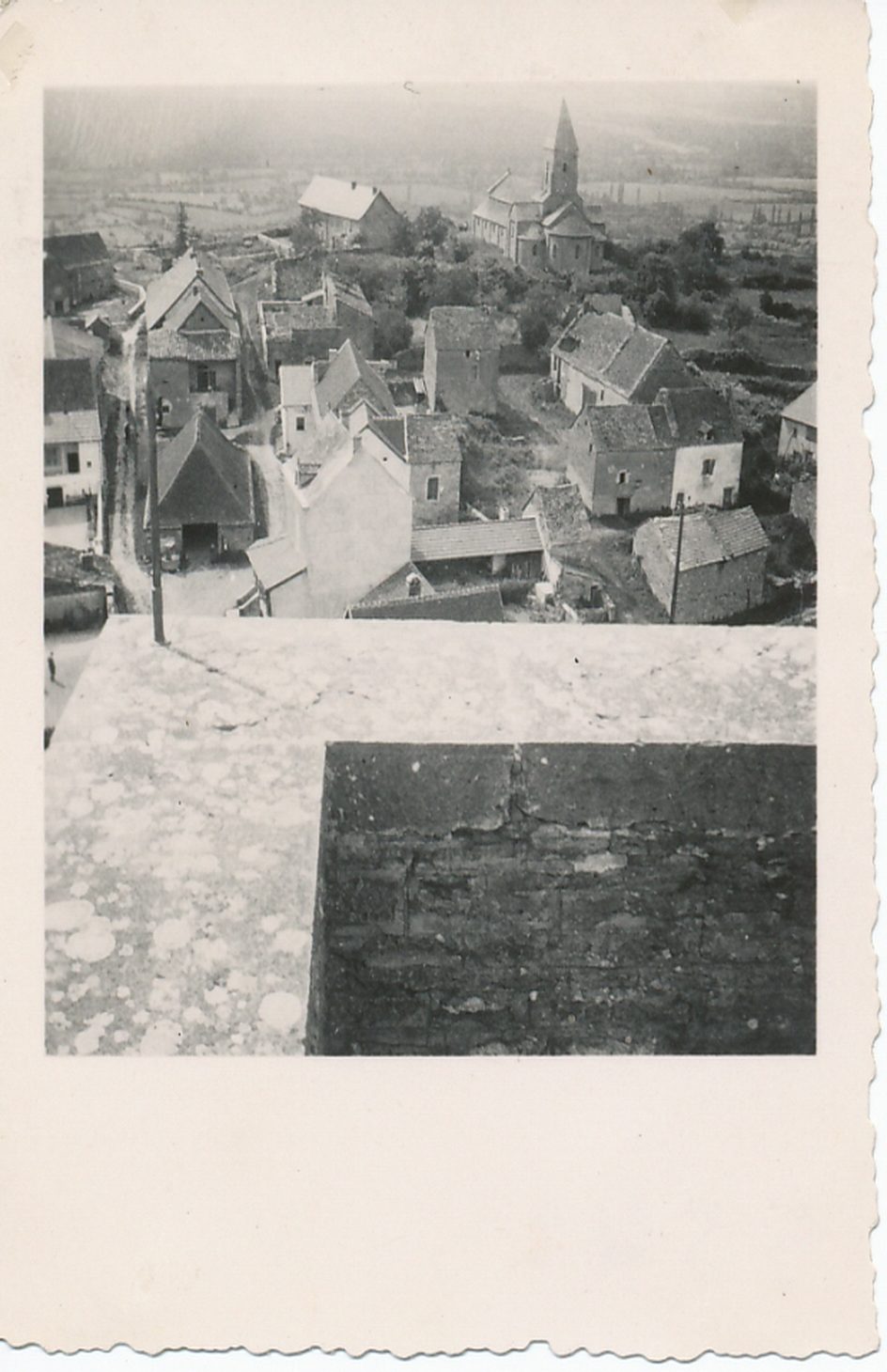 Du haut du château de Brancion.