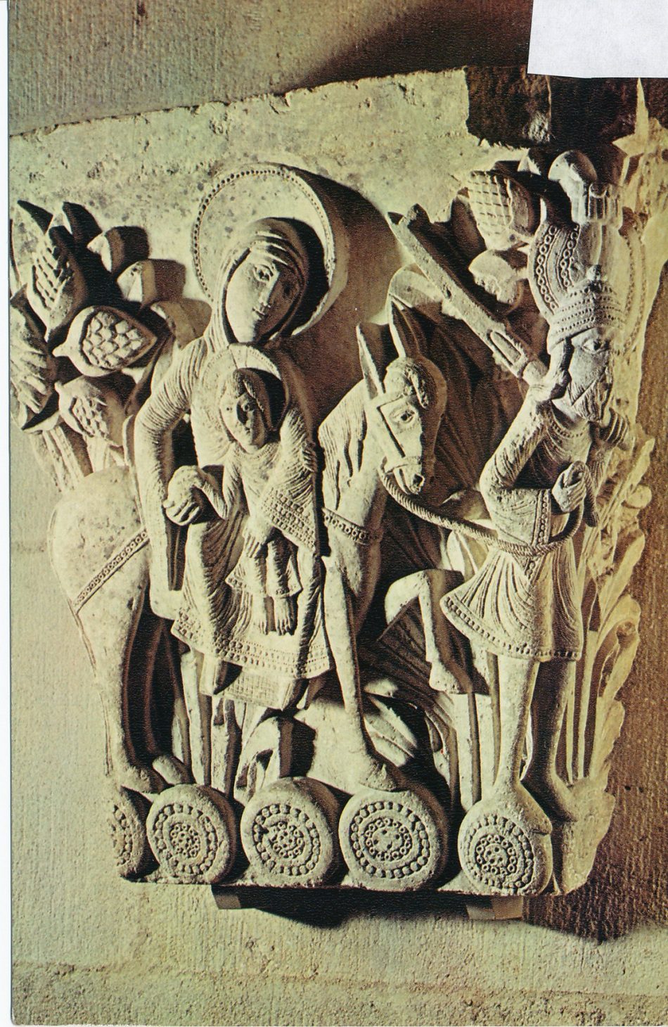 Autun. Cathédrale Saint-Lazare. La fuite en Egypte.