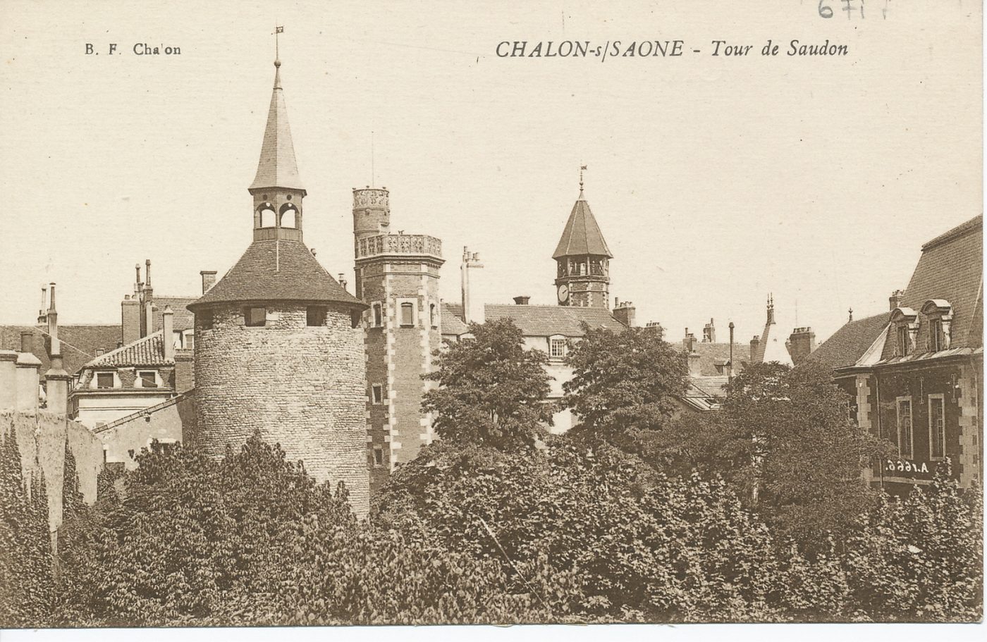 Chalon-sur-Saône. Tour de Saudon.