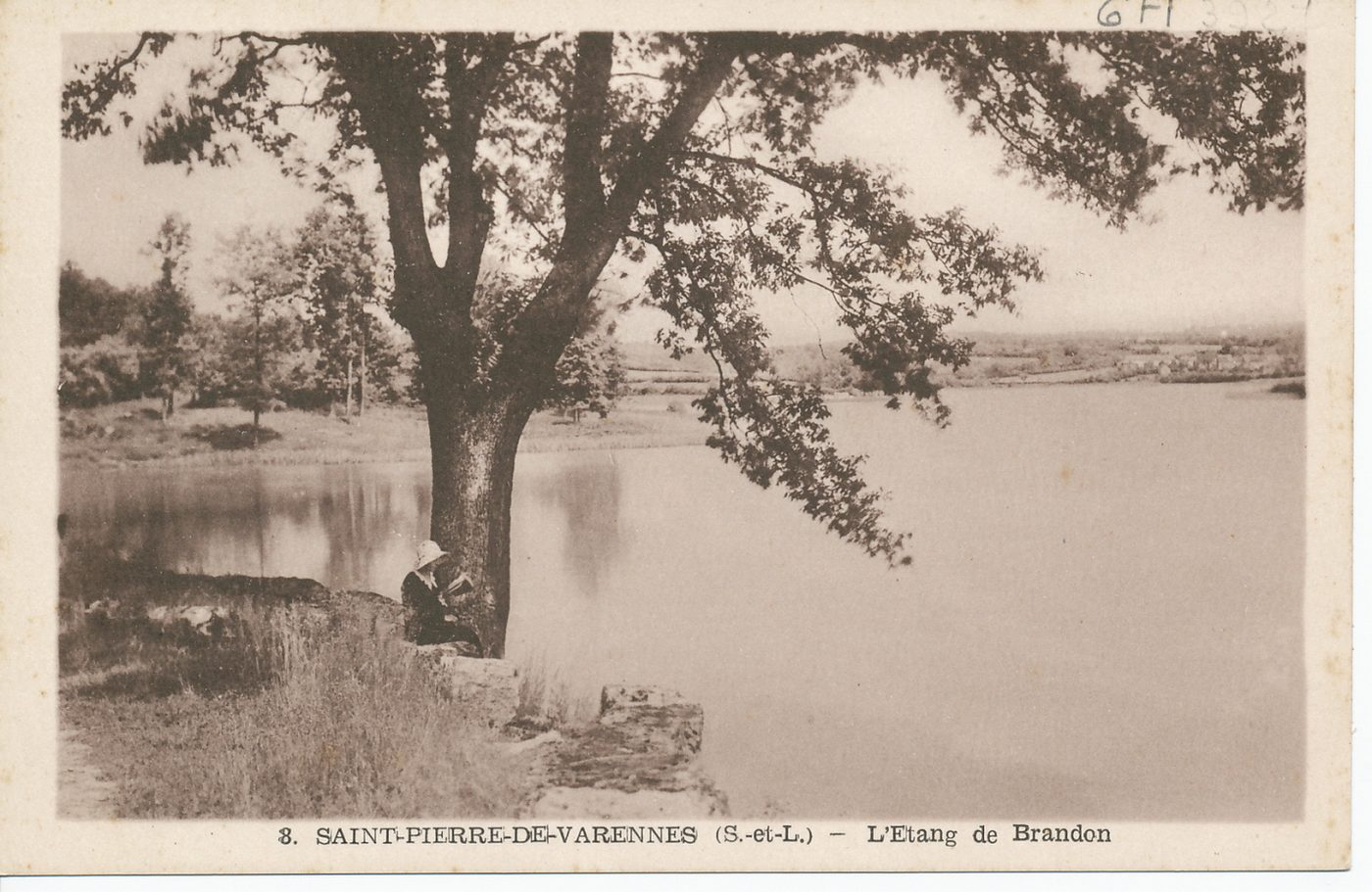 Saint-Pierre-de-Varennes. L'étang de Brandon.