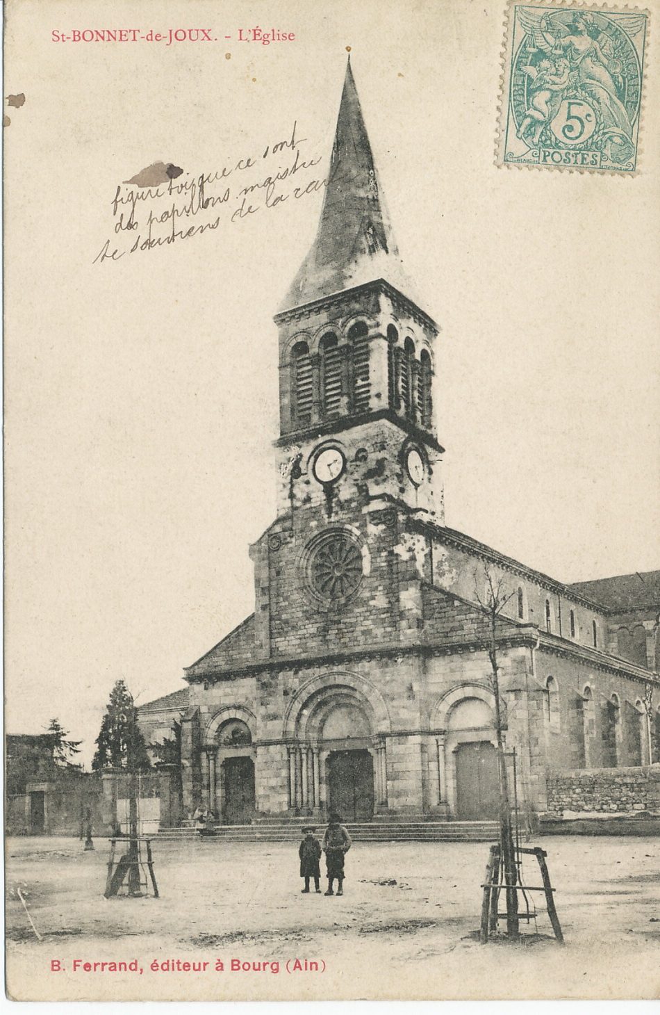 Saint-Bonnet-de-Joux. L'église.
