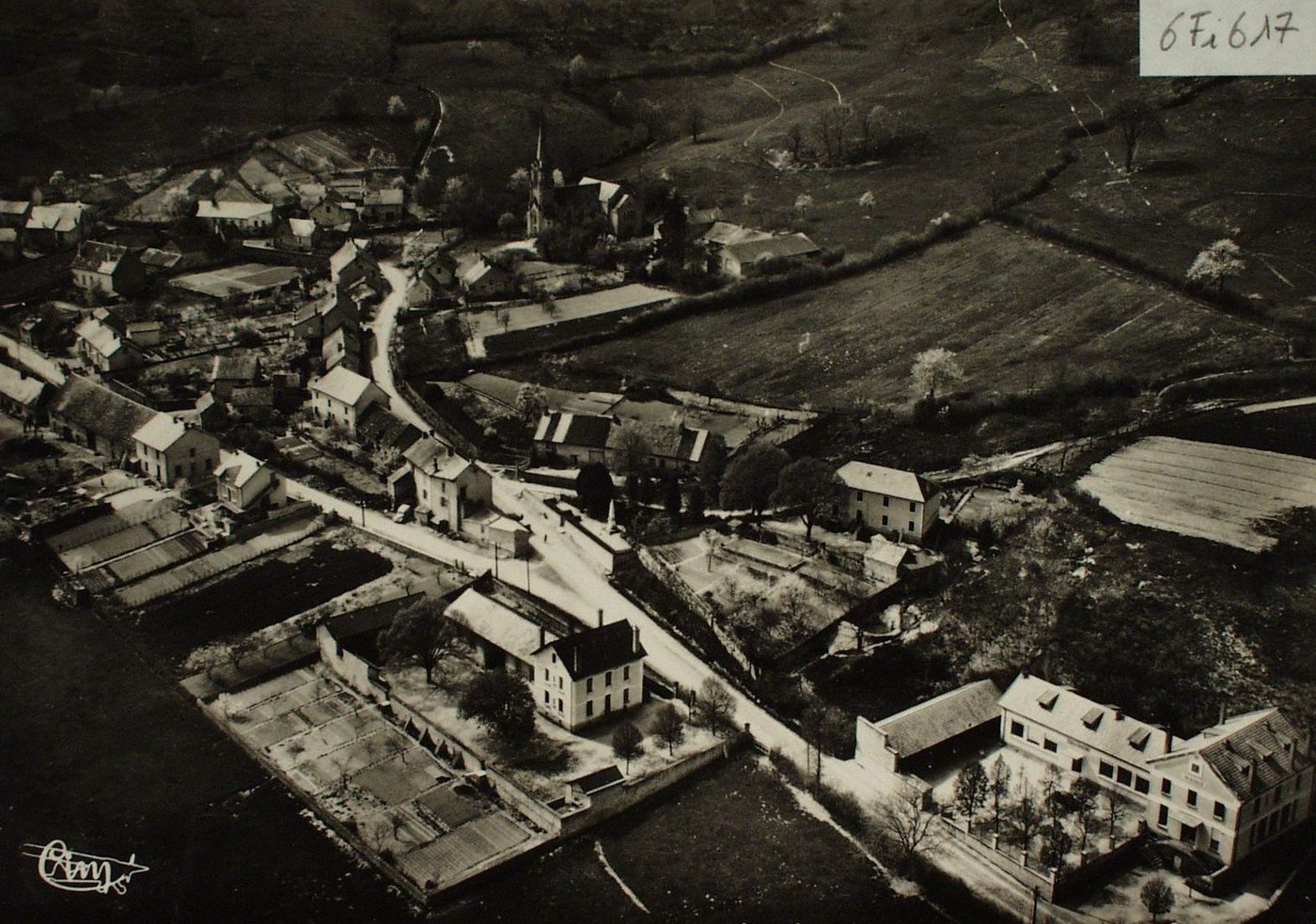 Broye. Vue panoramique aérienne.