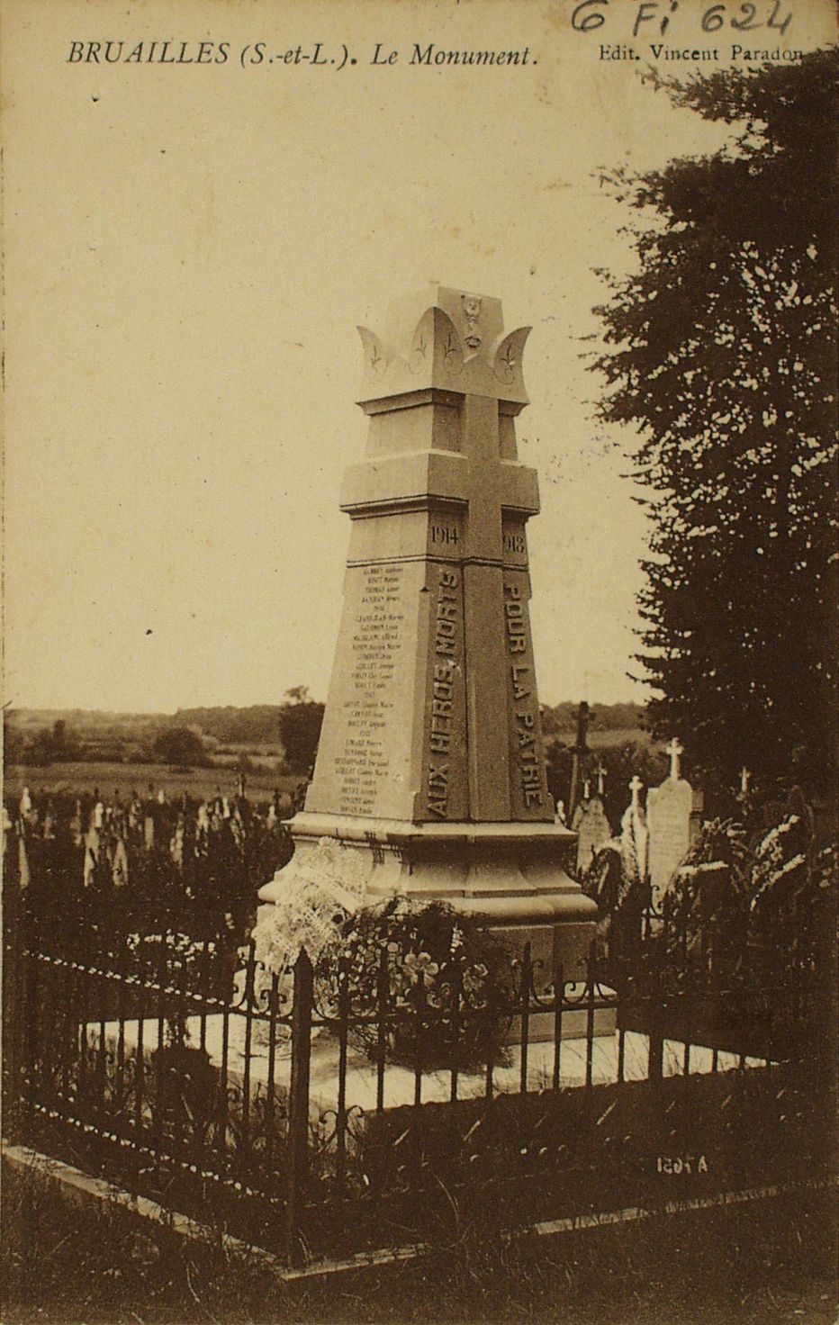 Bruailles. Le monument.