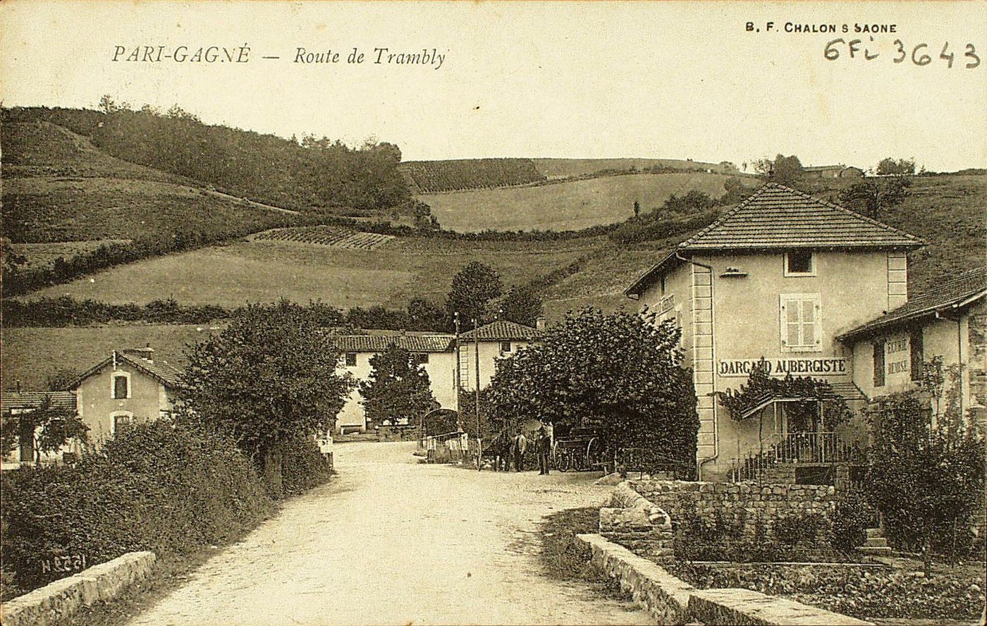 Pari-Gagné. Route de Trambly.