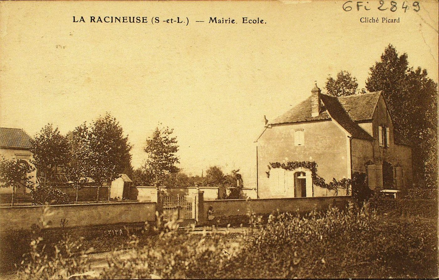 La Racineuse. Mairie. Ecole.