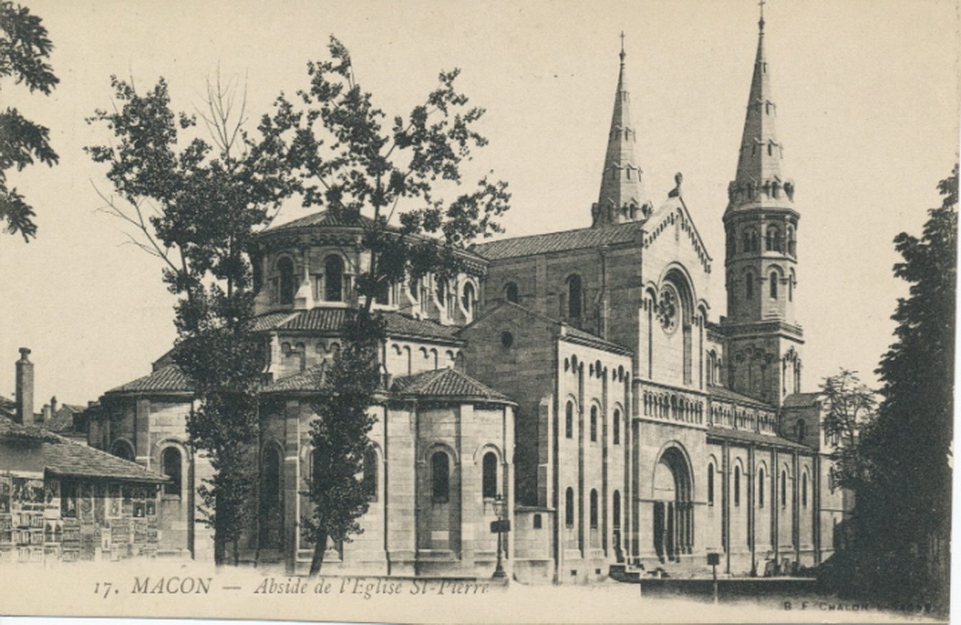 Mâcon. Abside de l'église Saint-Pierre.