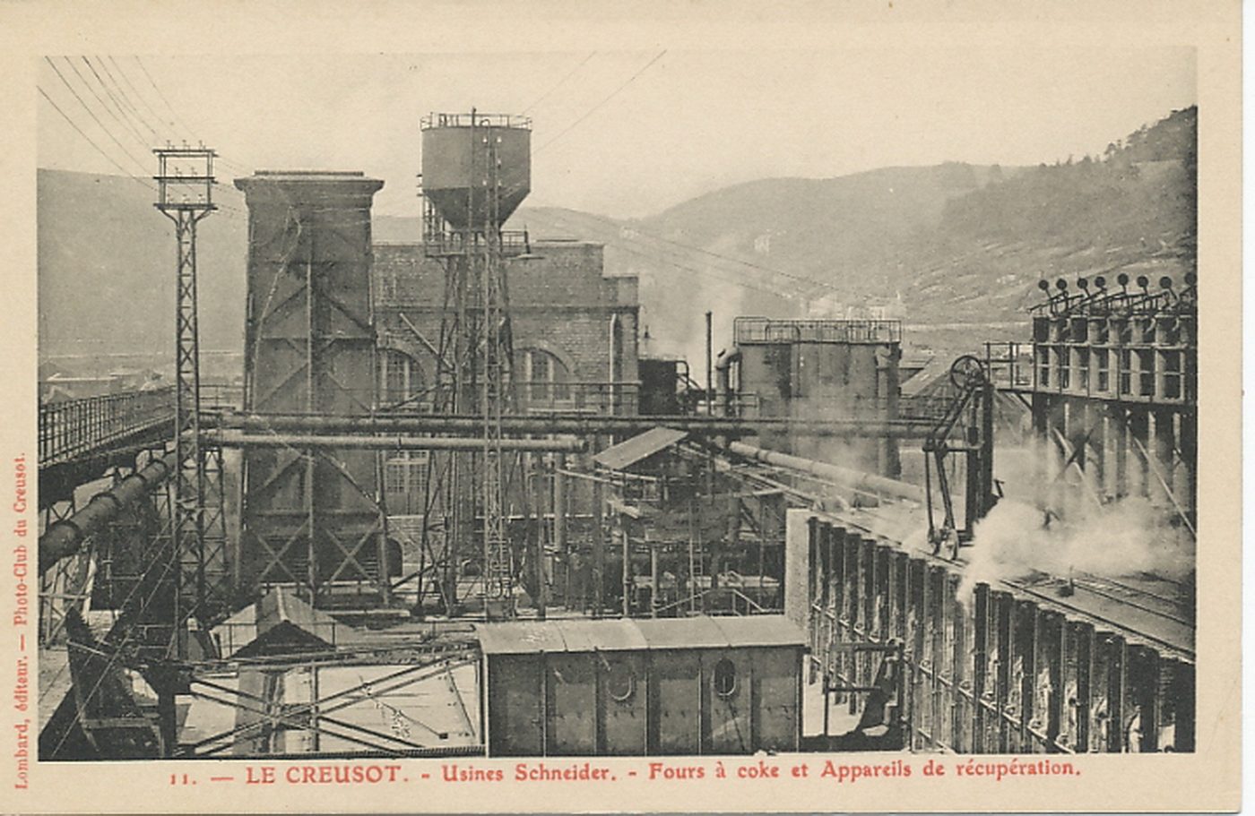 Le Creusot. Usines Schneider. Fours à coke et appareils de récupération.