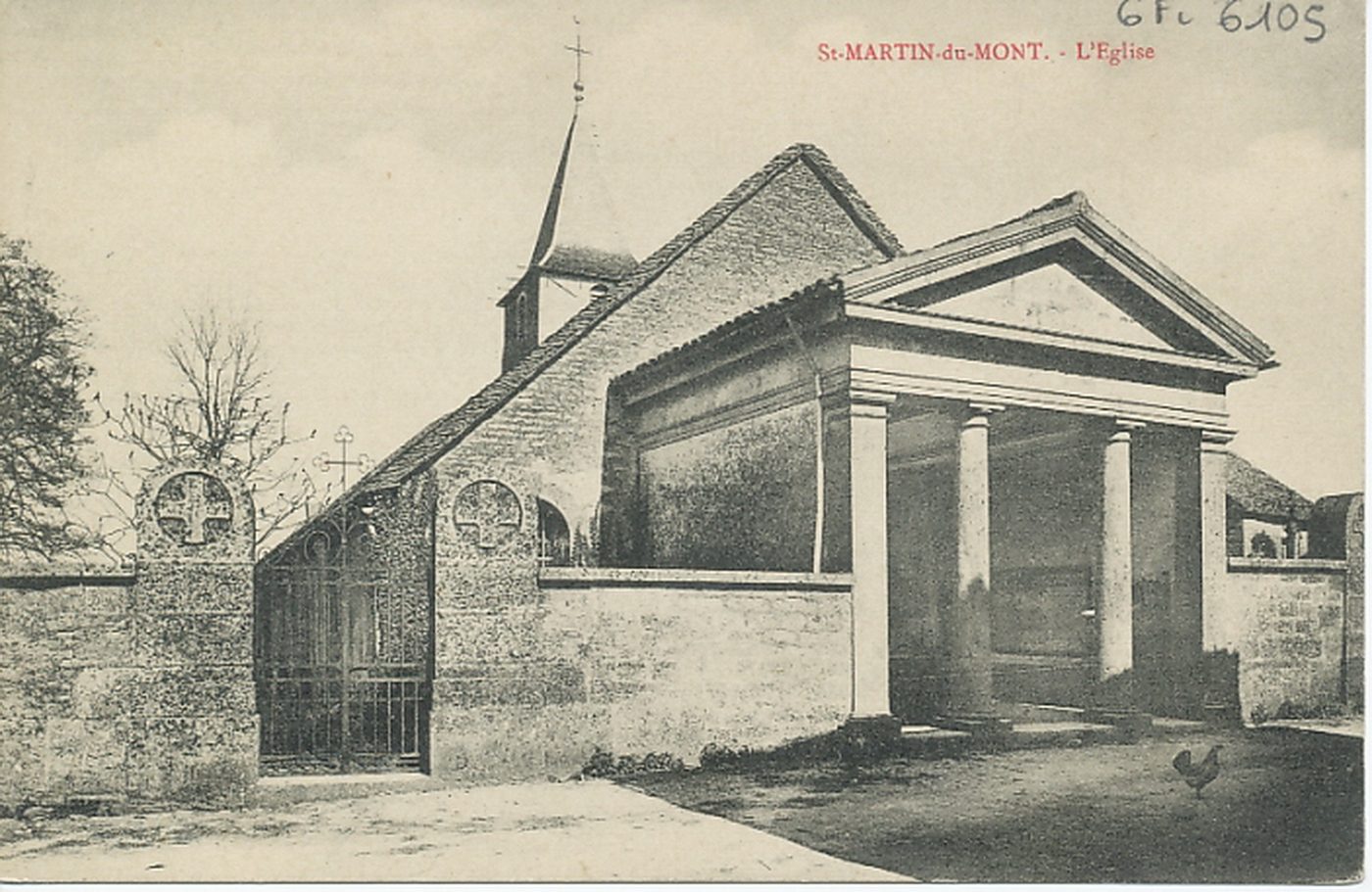 Saint-Martin-du-Mont. L'église.