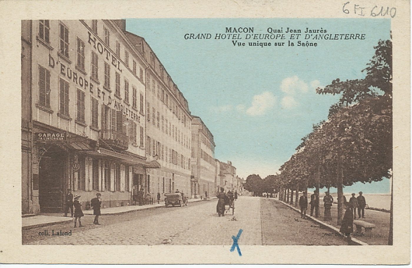 Mâcon. Quai Jean Jaurès. Grand hôtel d'Europe et d'Angleterre. Vue unique sur la Saône.