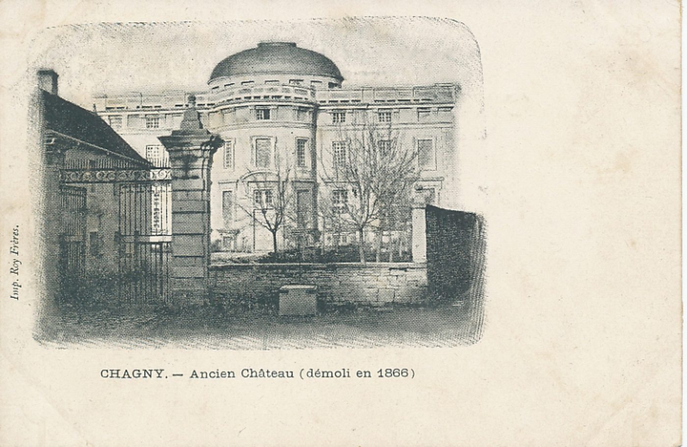 Chagny. Ancien château (démoli en 1866).
