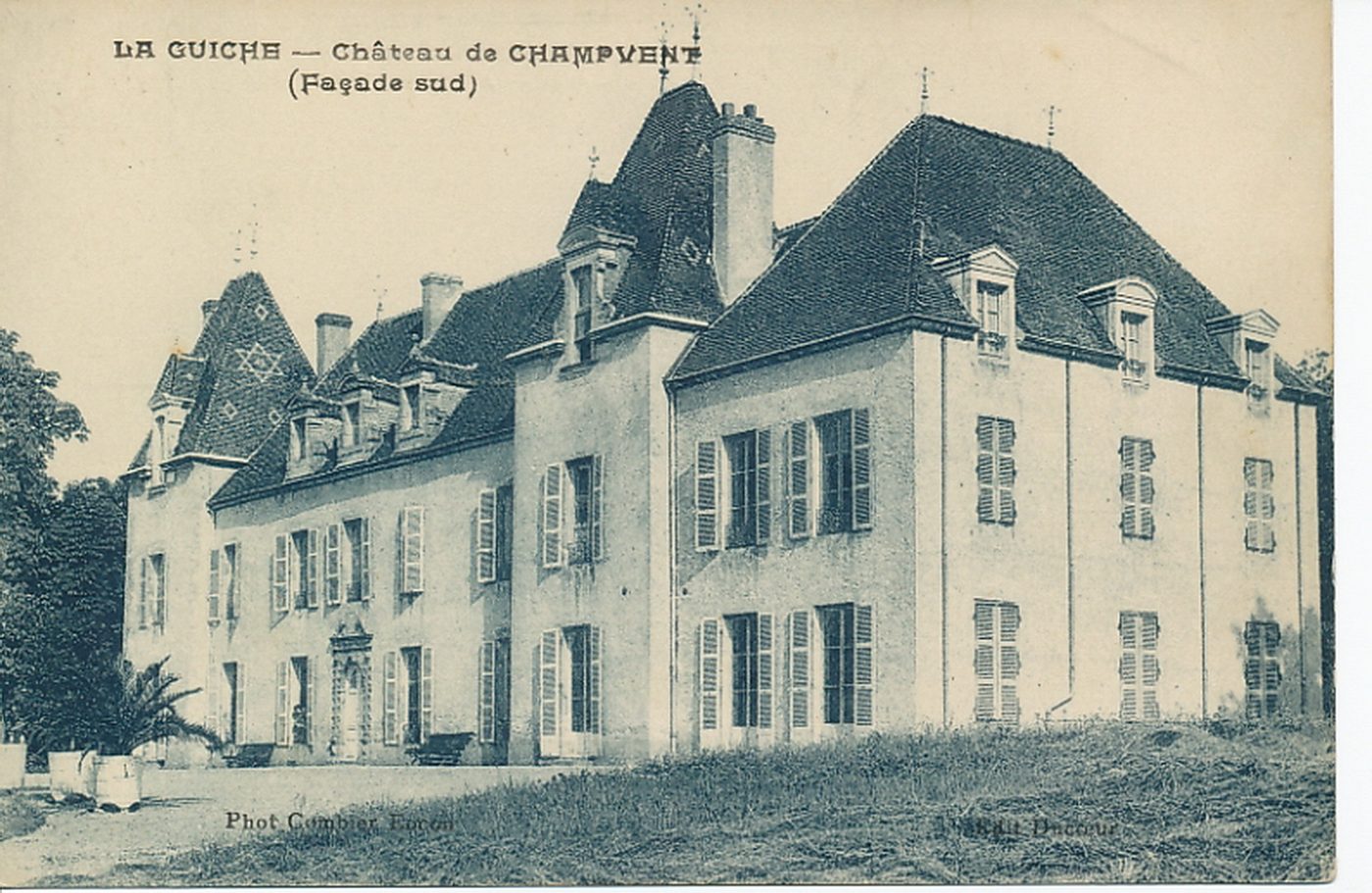 La Guiche. Château de Champvent (façade sud).