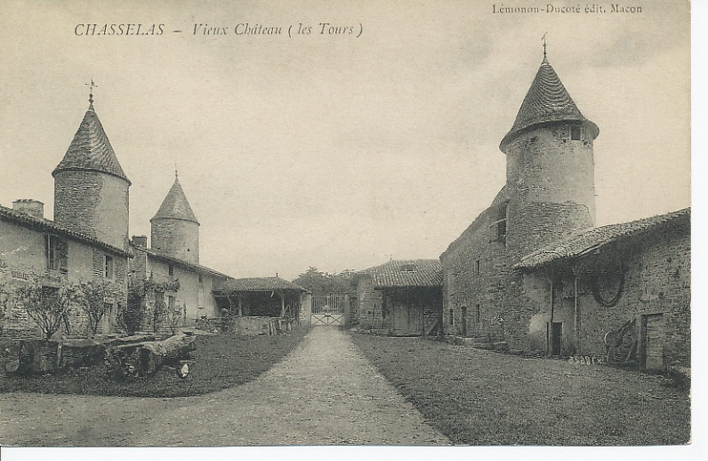 Chasselas. Vieux château (les tours).