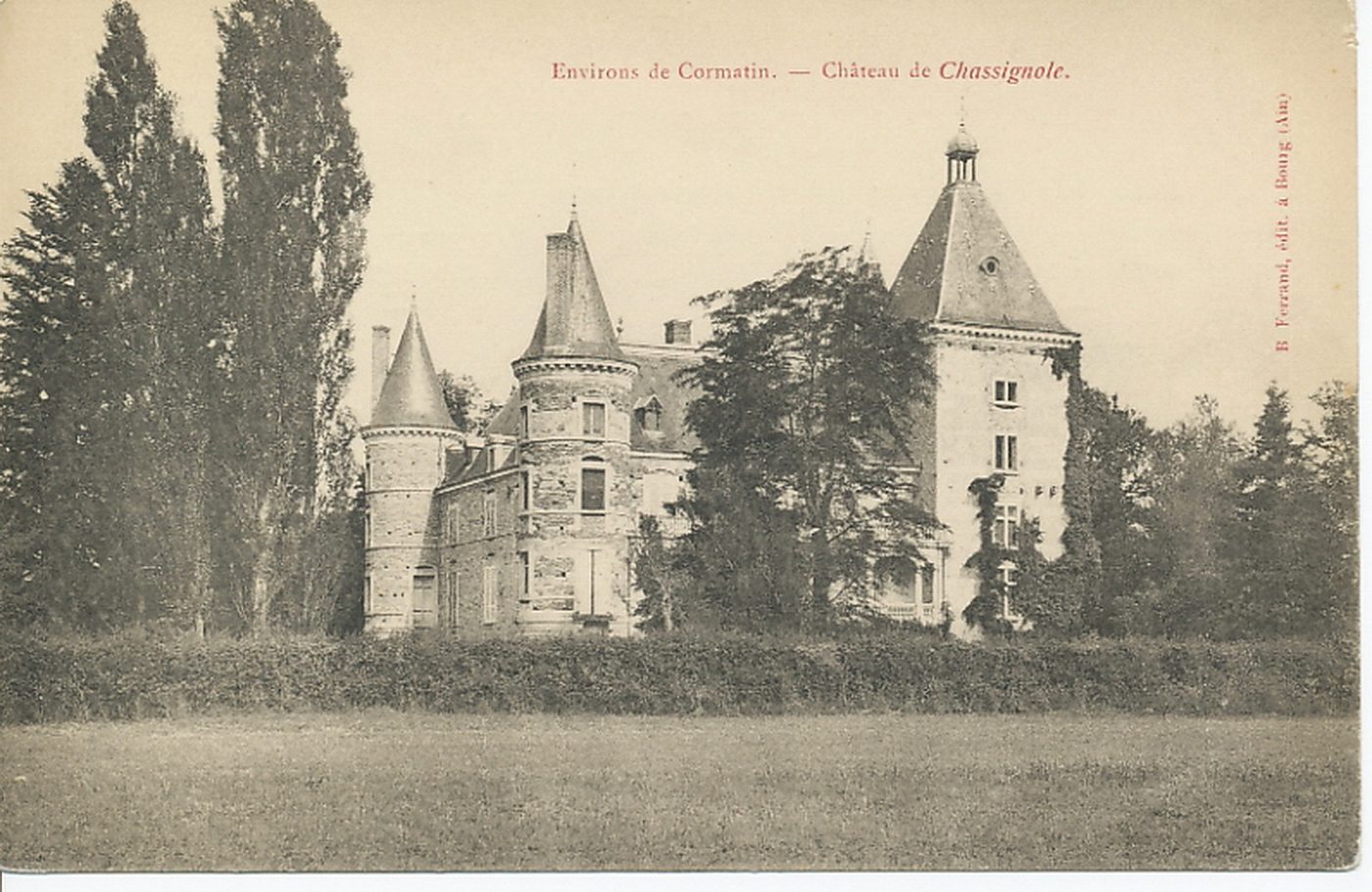 Environs de Cormatin. Château de Chassignole.