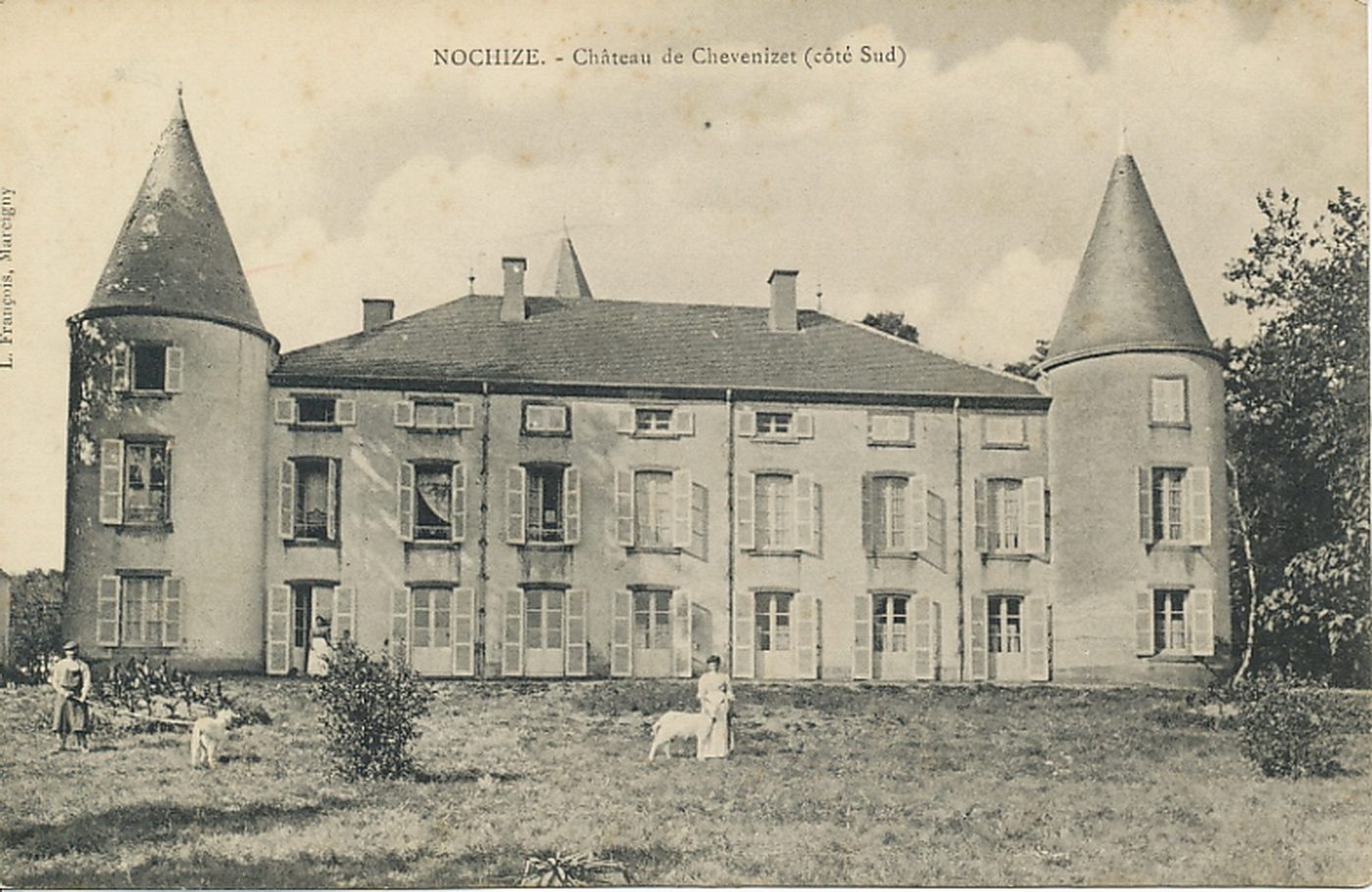 Nochize. Château de Chevenizet (côté Sud).