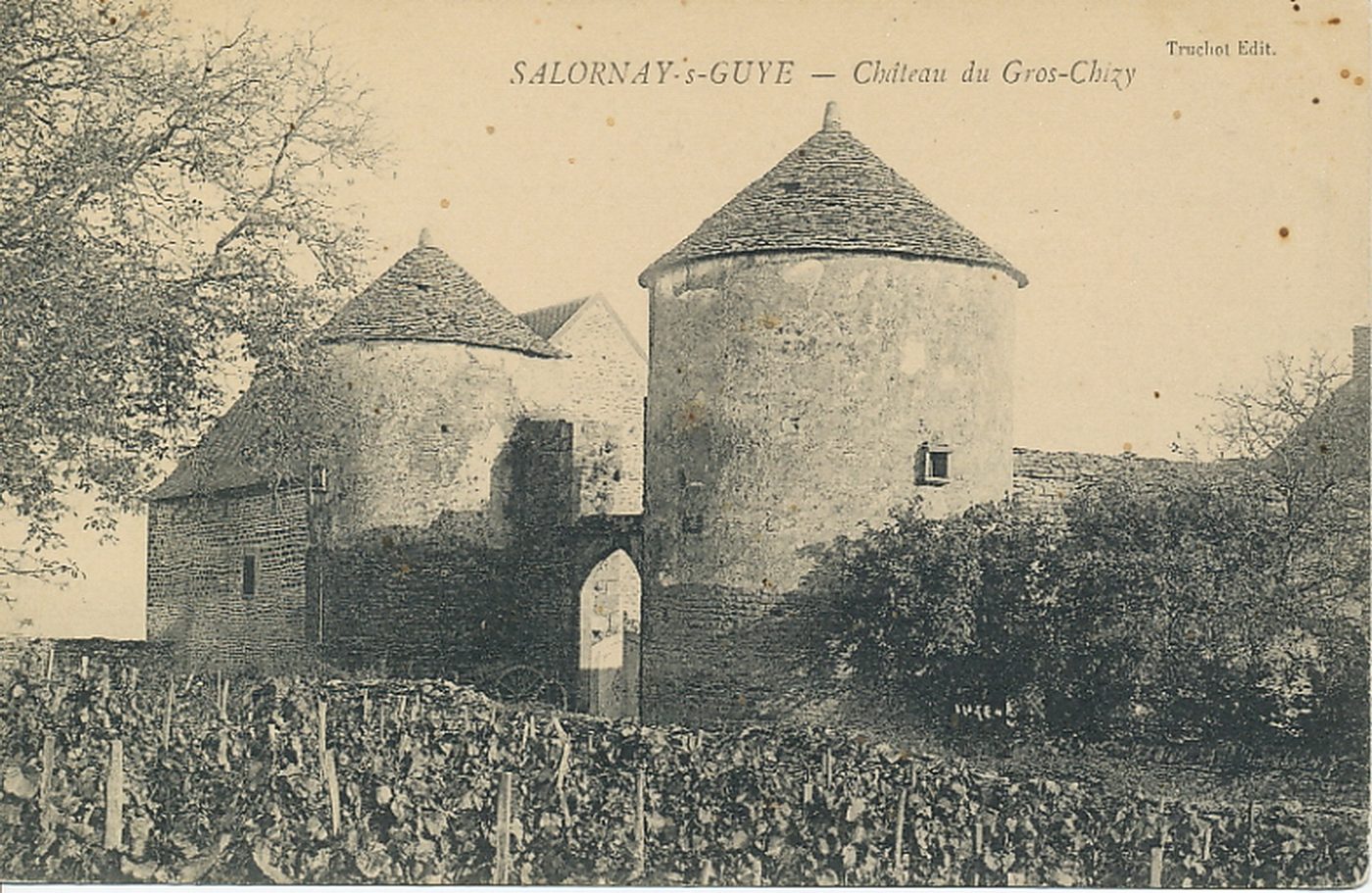 Salornay-sur-Guye. Château de Gros-Chizy.