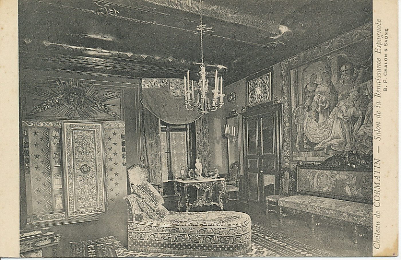 Château de Cormatin. Salon de la Renaissance espagnole.