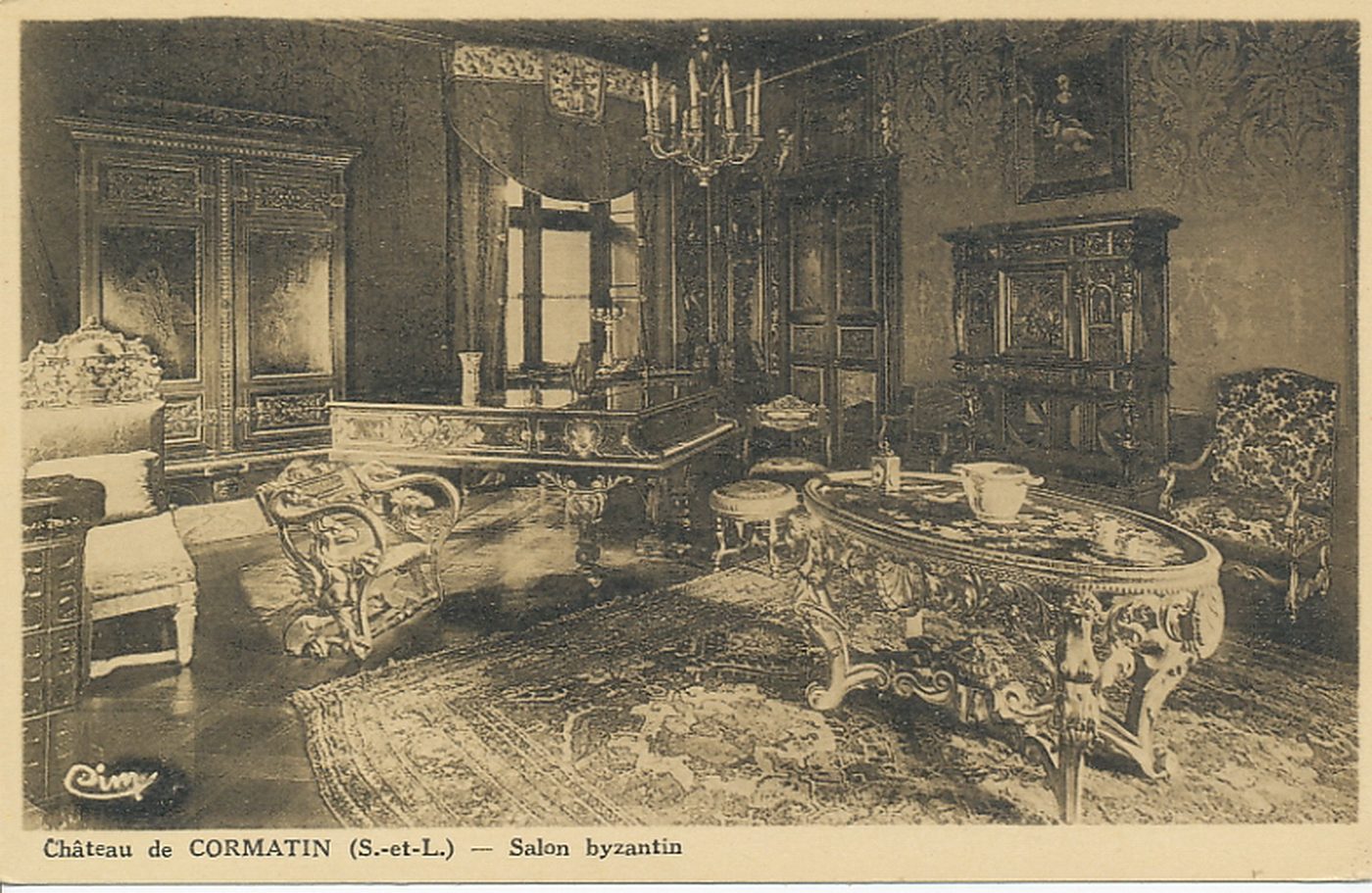Château de Cormatin. Salon byzantin.