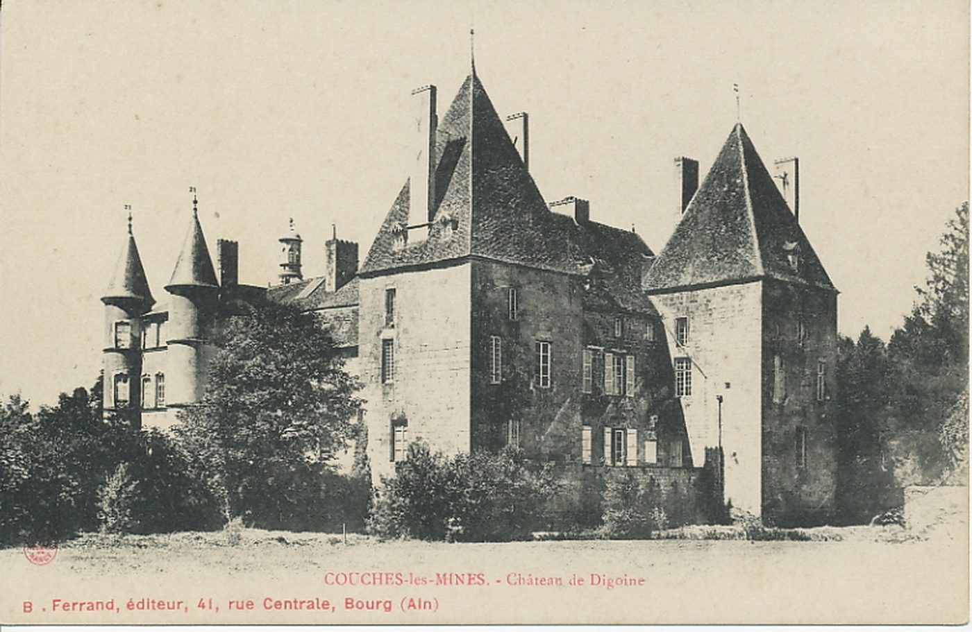 Couches-les-Mines. Château de Digoine.