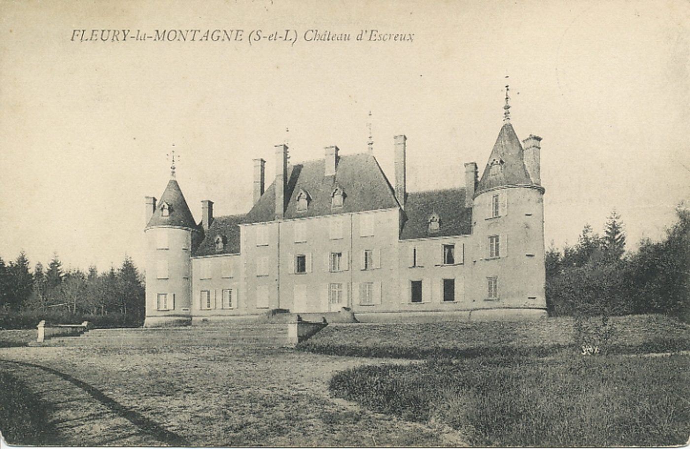 Fleury-la-Montagne. Château d'Escreux.