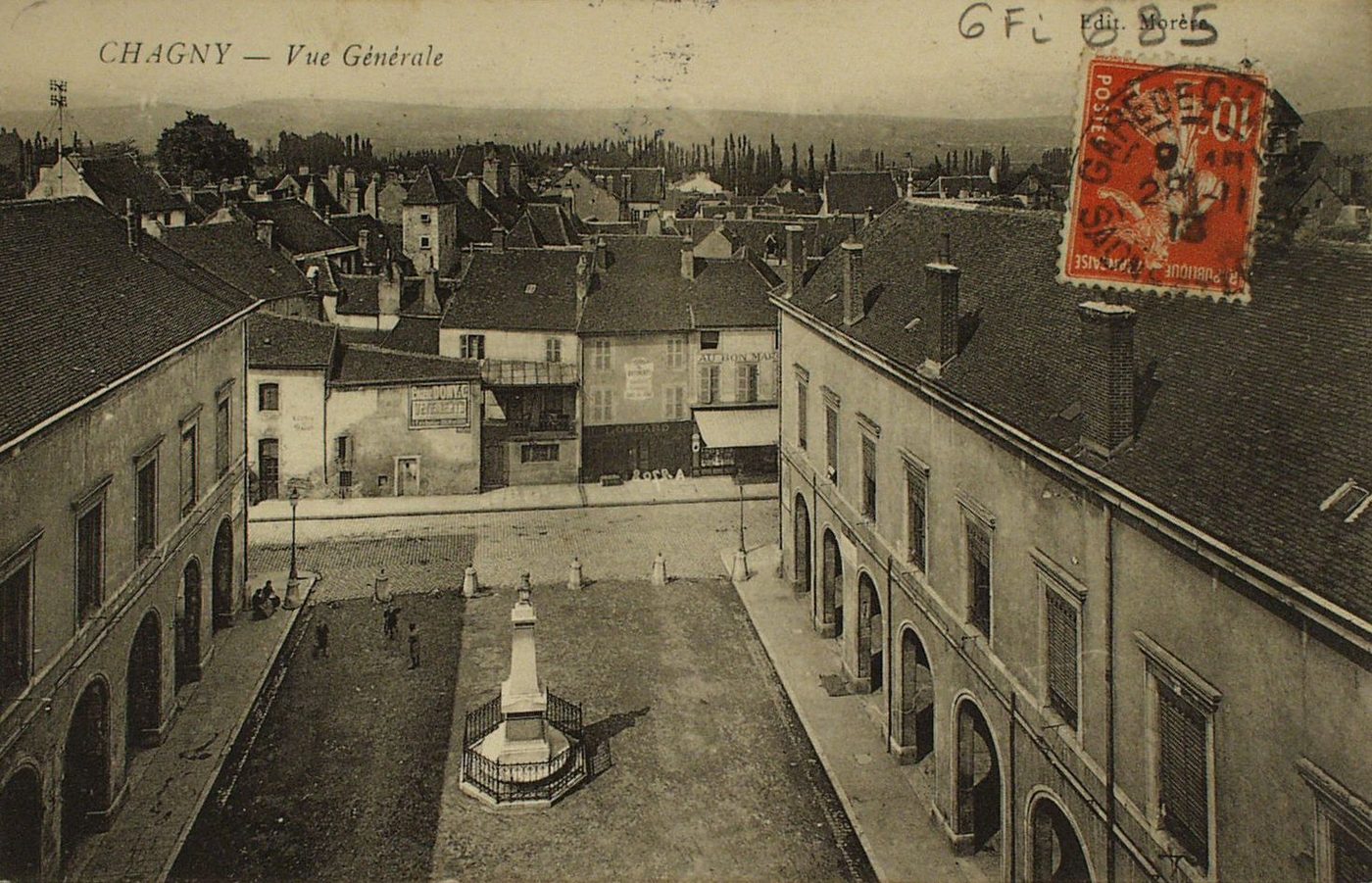 Chagny. Vue générale.