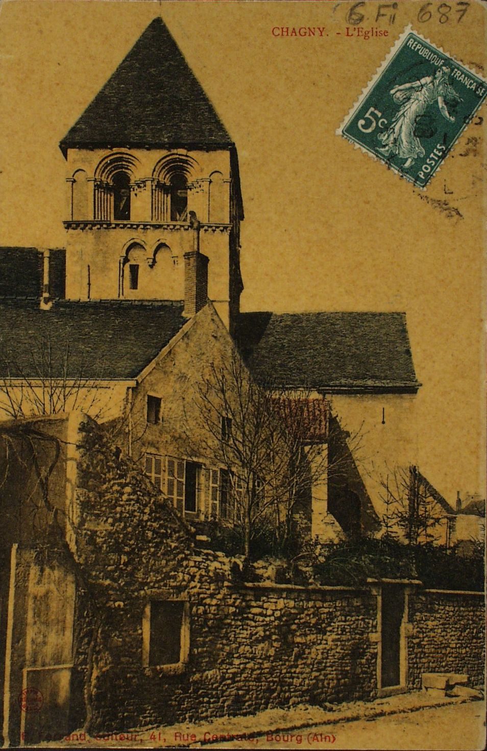 Chagny. L'église.