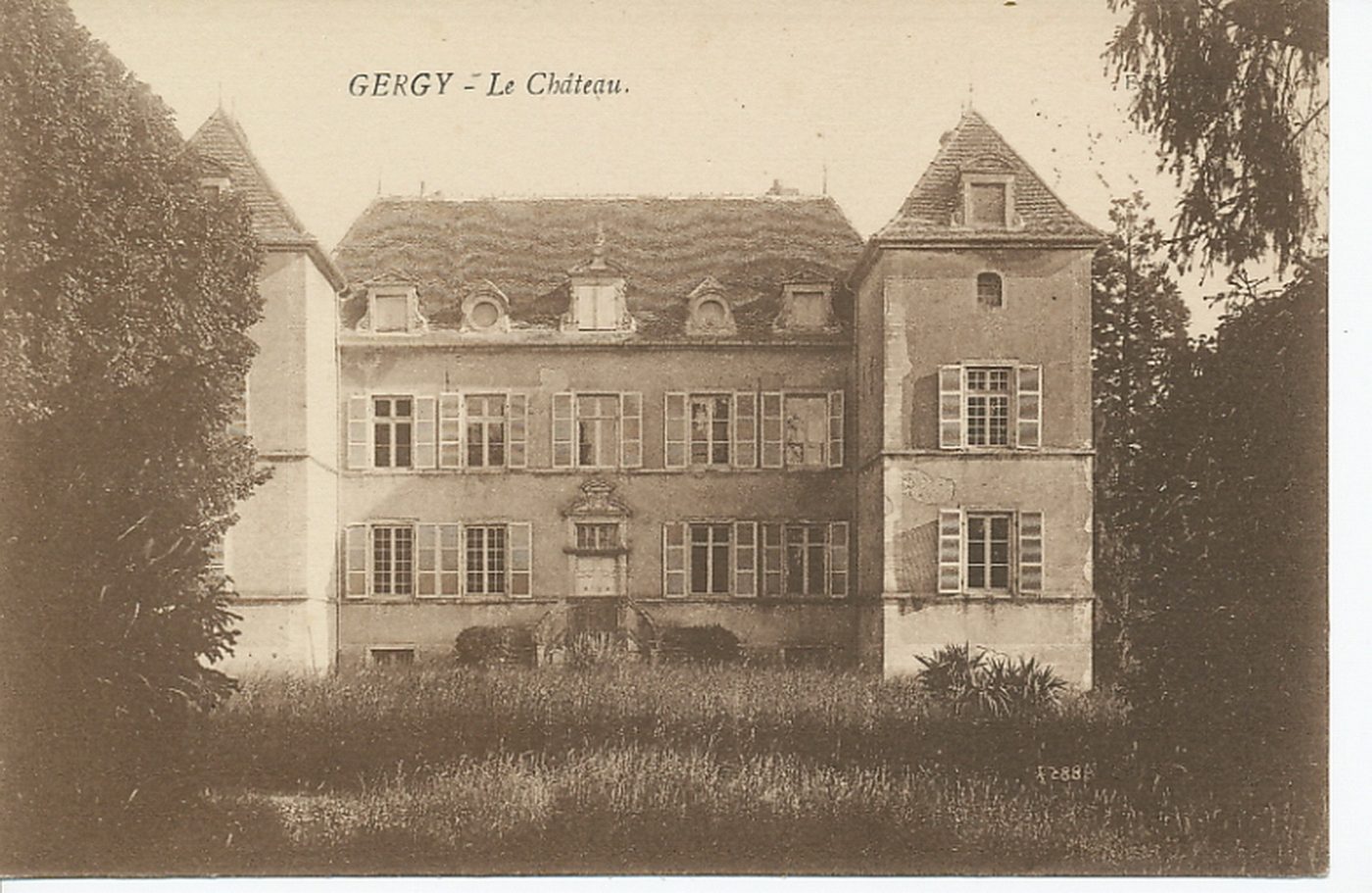 Gergy. Le château.