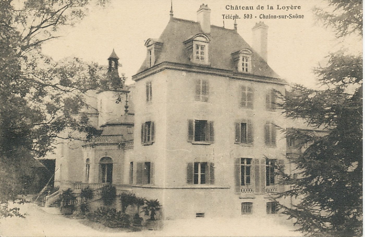 Château de la Loyère. Téléph 503. Chalon-sur-Saône.