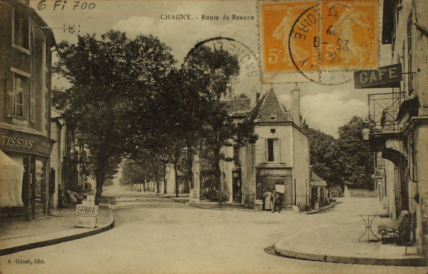 Chagny. Route de Beaune.