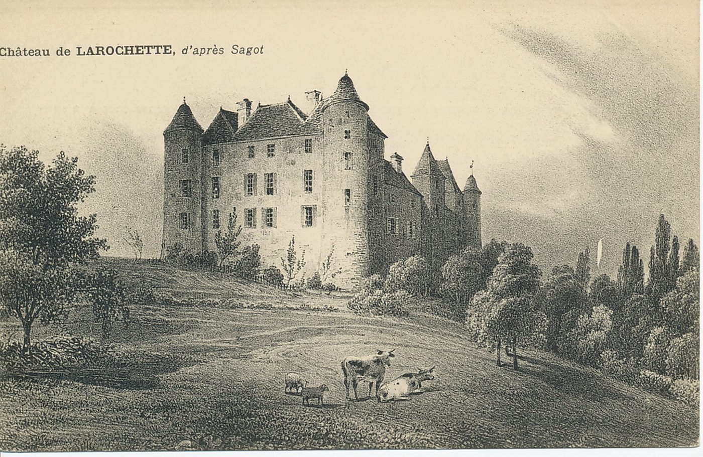 Château de la Rochette, d'après Sagot.